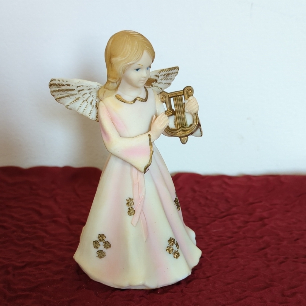 Elegant Angel Figurine with Harp